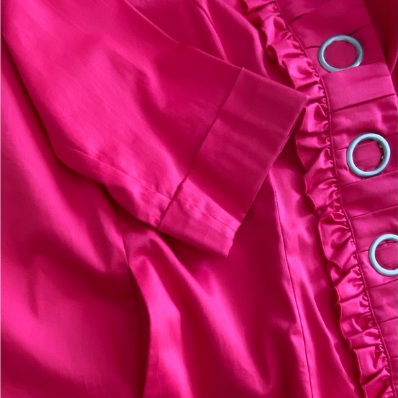 158. KENSIE Summer Jacket - Hot Pink - Size Large - Picture 4 of 7